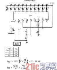 lm3915单片集成电路感官的模拟